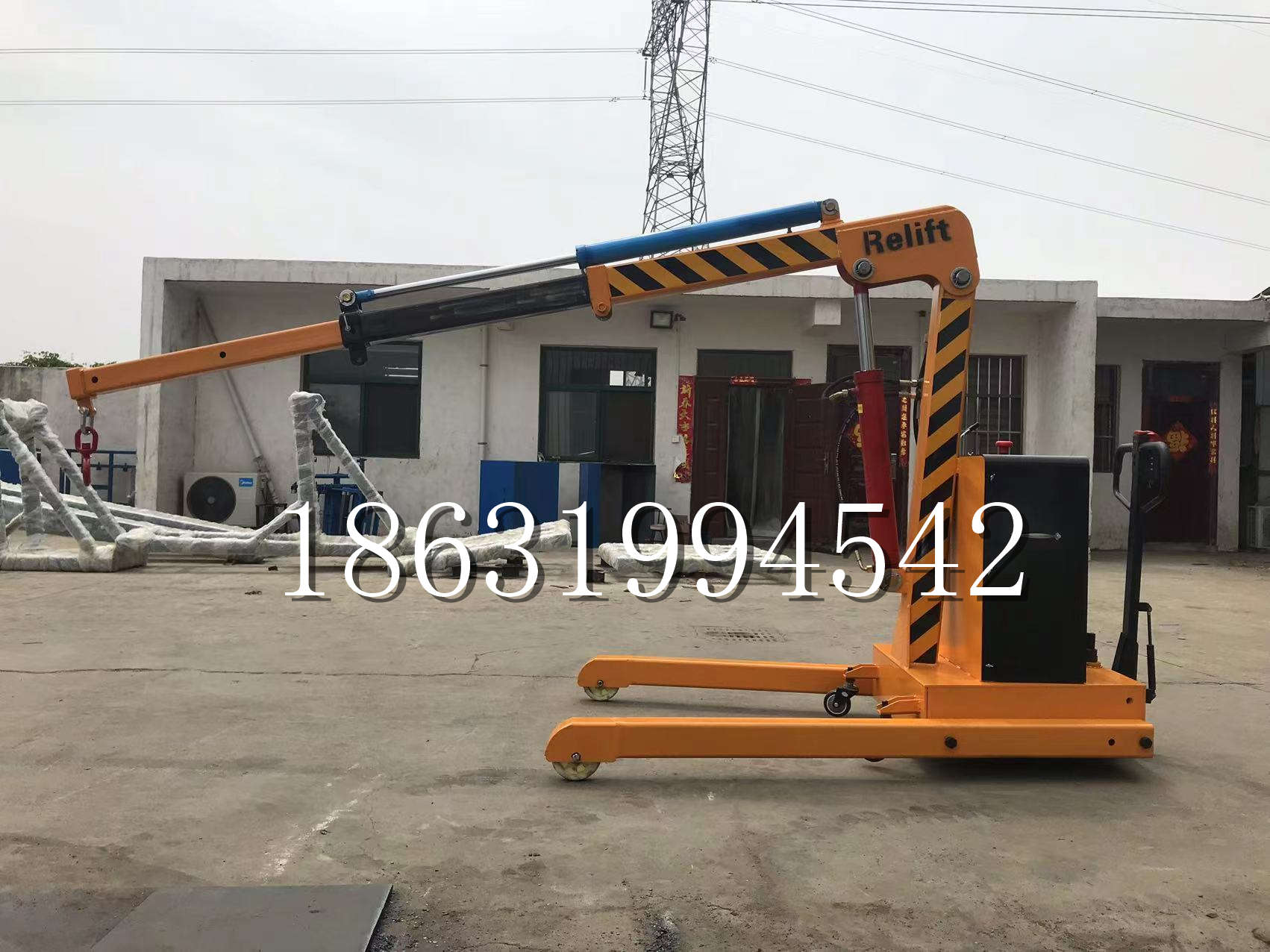 回民区久征定做3吨三轮随车吊 农用园林绿化移树吊 平板工程用小吊机